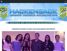 Tablet Screenshot of hackensacksoccer.org